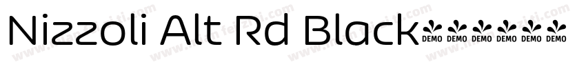 Nizzoli Alt Rd Black字体转换